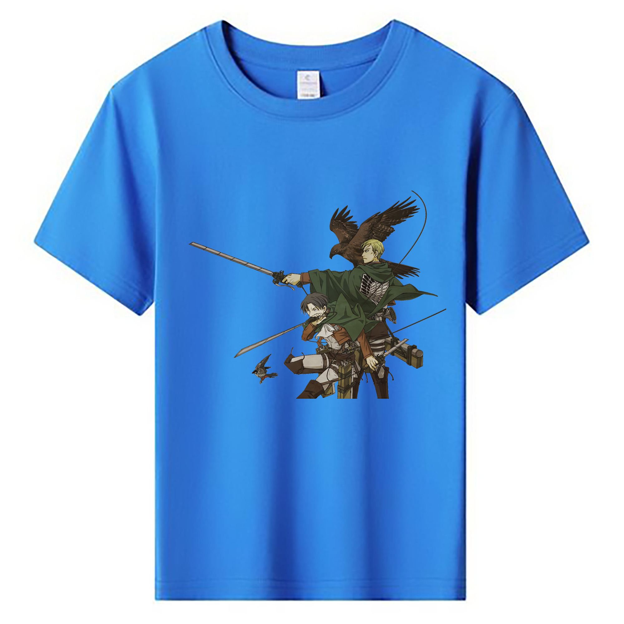 （画像用） 進撃の巨人 Attack on Titan 綿100％キッズTシャツ（フロントプリント）